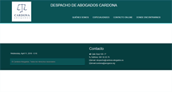 Desktop Screenshot of cardona-abogados.es